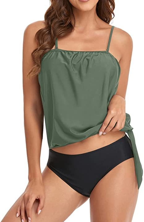Tops - Tankini Damskie Bikini Crop Top na