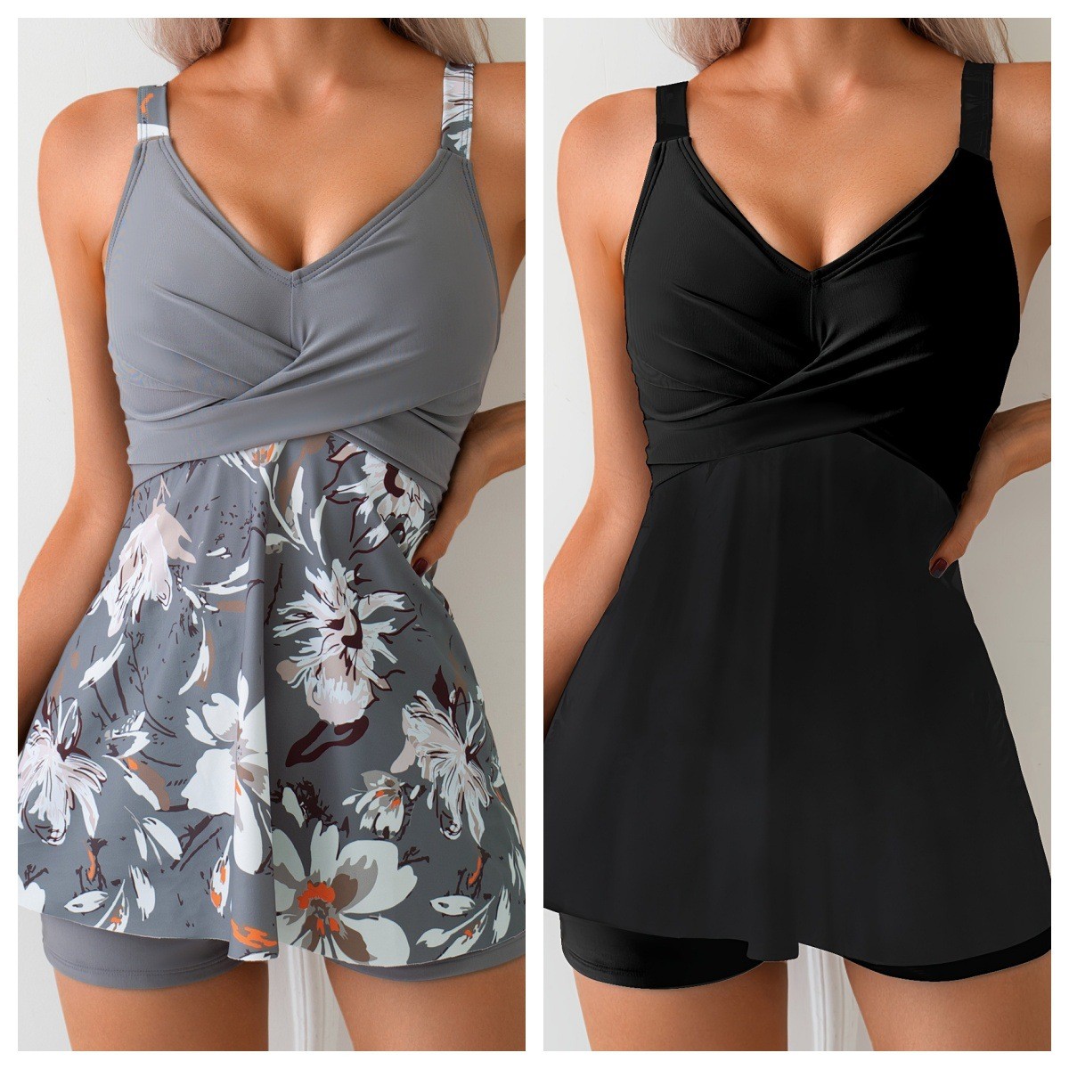 Tops - Strój kąpielowy damski Tankini Dwuczęściowy Tankini