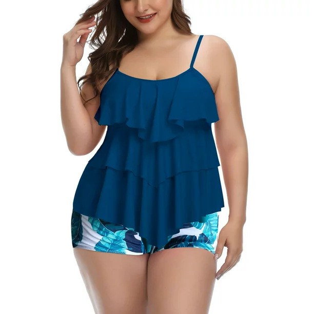 Swimwear - Damskie stroje kąpielowe Bikini Plus Size,