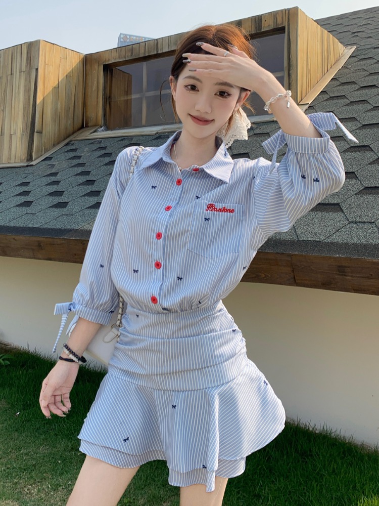 Koreańska sukienka koszulowa w – Korean Style A Line Shirt Dress recenzja i cena