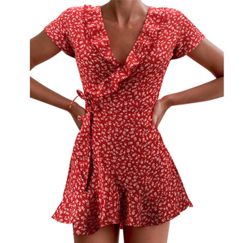 Letnia damska sukienka w kwiat – French Vintage Floral Midi Dress recenzja i cena
