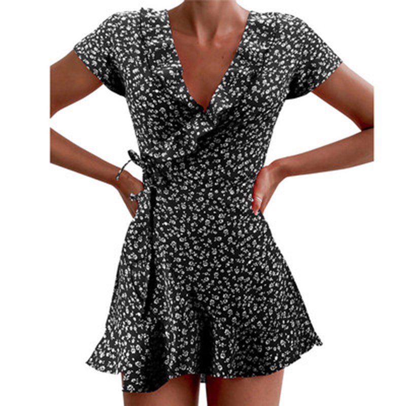 Letnia damska sukienka w kwiat – French Vintage Floral Midi Dress recenzja i cena
