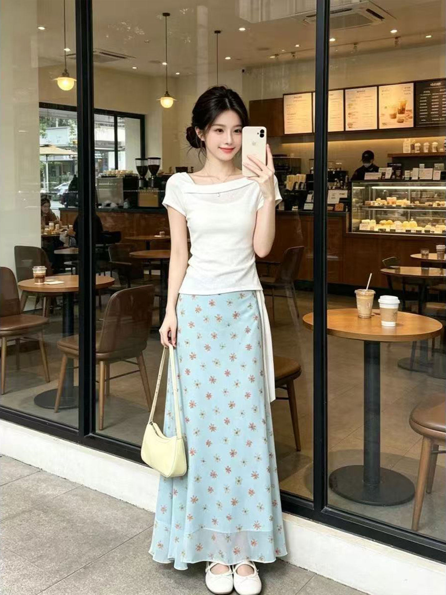 Koreański Design Sukienka A-Li – Korean Style A Line Shirt Dress recenzja i cena