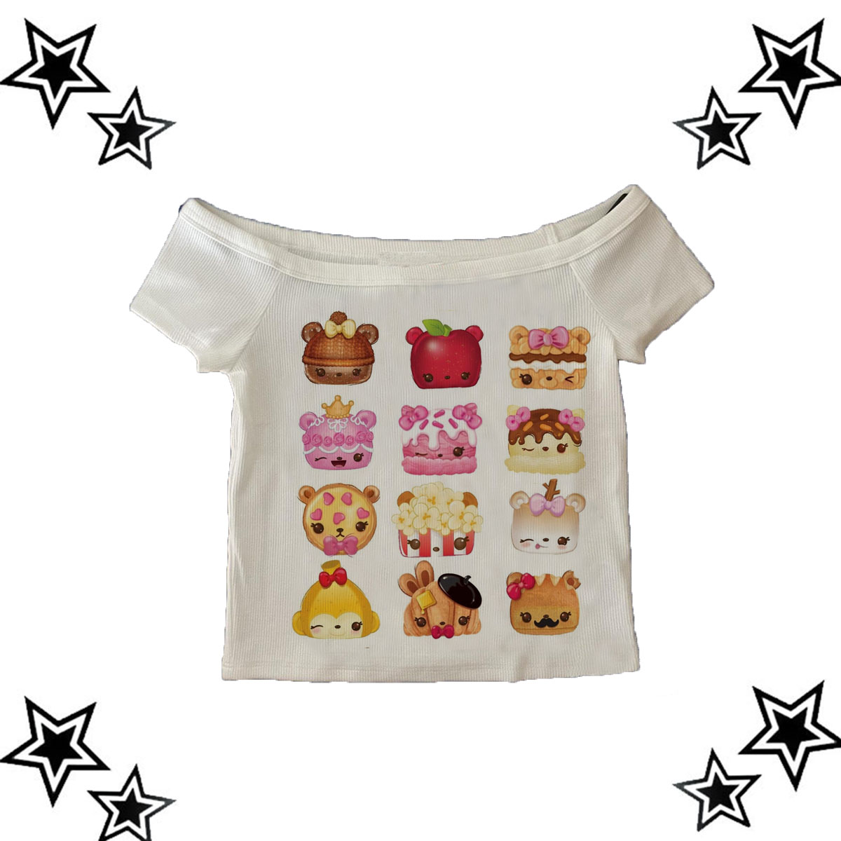 Estetyczne ubrania Y2K Vintage – Y2K Graphic Baby Tee Crop recenzja i cena