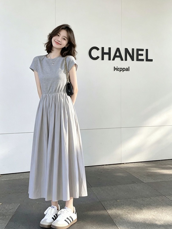 Sukienka wyszczuplająca w styl – Korean Style A Line Shirt Dress recenzja i cena