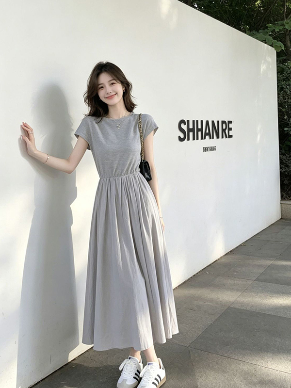 Sukienka wyszczuplająca w styl – Korean Style A Line Shirt Dress recenzja i cena