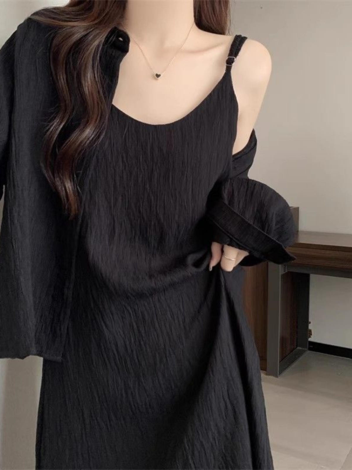 Sukienka letnia plus size, luź – Korean Style A Line Shirt Dress recenzja i cena