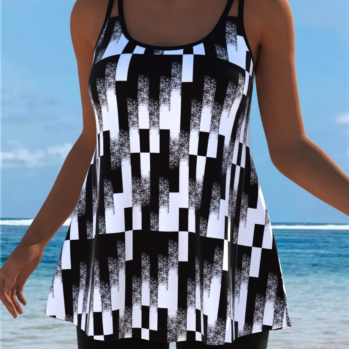 Nowe stroje kąpielowe tankini, – Swimwear recenzja i cena