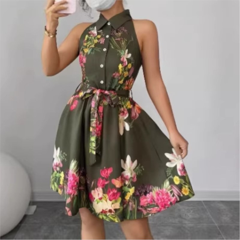 Damska sukienka w kwiaty, nowy – French Vintage Floral Midi Dress recenzja i cena