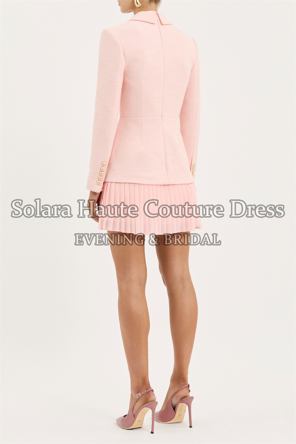 Dwuczęściowy garnitur Solara T – Tweed Two Piece Blazer Dress recenzja i cena