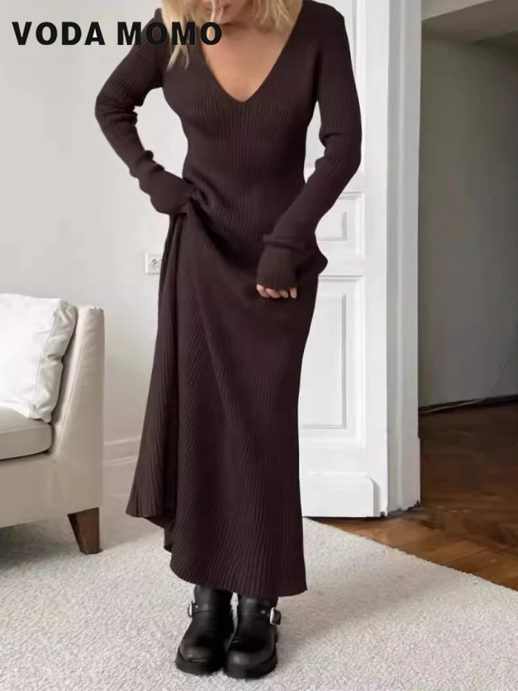 Długie Rękawy Uniwersalne Suki – Bodycon Long Sleeve Ribbed Dress recenzja i cena